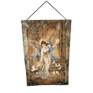 Lena Liu Angel Of Light Tapestry Wall Hanging Made In USA Tag Attached